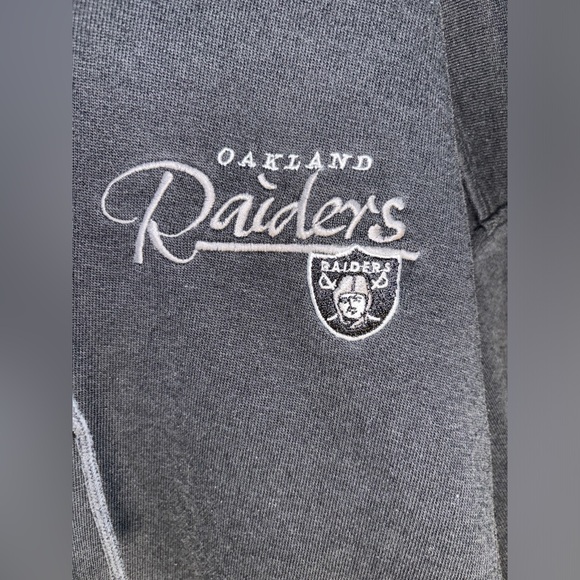 Vintage Oakland Raiders Starter Hoodie Sweatshirt / Size L - Picture 4 of 8